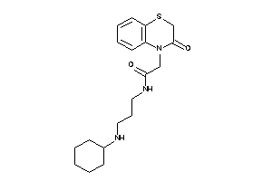 N-[3-(cyclohexylamino)propyl]-2-(3-keto-1,4-benzothiazin-4-yl)acetamide