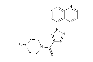 (1-keto-1,4-thiazinan-4-yl)-[1-(5-quinolyl)triazol-4-yl]methanone