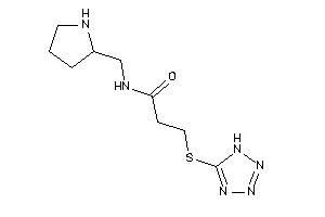 N-(pyrrolidin-2-ylmethyl)-3-(1H-tetrazol-5-ylthio)propionamide