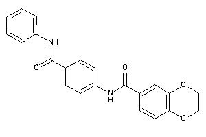 N-[4-(phenylcarbamoyl)phenyl]-2,3-dihydro-1,4-benzodioxine-6-carboxamide