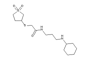 N-[3-(cyclohexylamino)propyl]-2-[(1,1-diketothiolan-3-yl)thio]acetamide