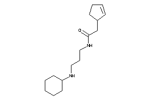 N-[3-(cyclohexylamino)propyl]-2-cyclopent-2-en-1-yl-acetamide