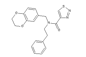 N-(2,3-dihydro-1,4-benzodioxin-6-ylmethyl)-N-phenethyl-thiadiazole-4-carboxamide