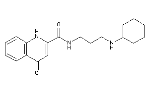 N-[3-(cyclohexylamino)propyl]-4-keto-1H-quinoline-2-carboxamide