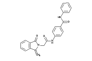 4-[[2-(1-keto-3-methylene-isoindolin-2-yl)acetyl]amino]-N-phenyl-benzamide