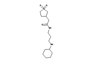 N-[3-(cyclohexylamino)propyl]-2-(1,1-diketothiolan-3-yl)acetamide