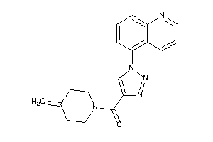 Image of (4-methylenepiperidino)-[1-(5-quinolyl)triazol-4-yl]methanone