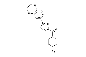 Image of [2-(2,3-dihydro-1,4-benzodioxin-6-yl)thiazol-4-yl]-(4-methylenepiperidino)methanone