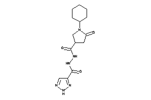 N'-(1-cyclohexyl-5-keto-pyrrolidine-3-carbonyl)-2H-triazole-4-carbohydrazide