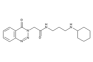 N-[3-(cyclohexylamino)propyl]-2-(4-keto-1,2,3-benzotriazin-3-yl)acetamide