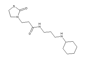 N-[3-(cyclohexylamino)propyl]-3-(2-ketothiazolidin-3-yl)propionamide