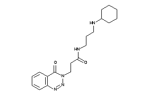 N-[3-(cyclohexylamino)propyl]-3-(4-keto-1,2,3-benzotriazin-3-yl)propionamide