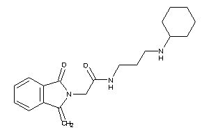 N-[3-(cyclohexylamino)propyl]-2-(1-keto-3-methylene-isoindolin-2-yl)acetamide