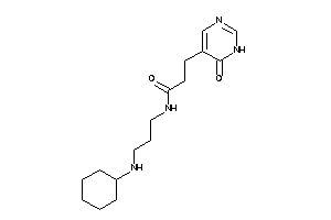 N-[3-(cyclohexylamino)propyl]-3-(6-keto-1H-pyrimidin-5-yl)propionamide