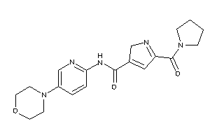 N-(5-morpholino-2-pyridyl)-5-(pyrrolidine-1-carbonyl)-2H-pyrrole-3-carboxamide