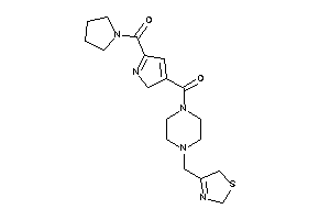 Image of [5-(pyrrolidine-1-carbonyl)-2H-pyrrol-3-yl]-[4-(3-thiazolin-4-ylmethyl)piperazino]methanone