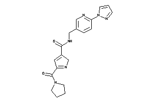 N-[(6-pyrazol-1-yl-3-pyridyl)methyl]-5-(pyrrolidine-1-carbonyl)-2H-pyrrole-3-carboxamide