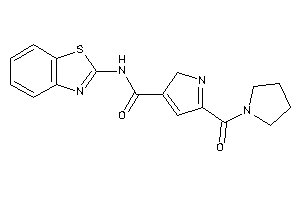 Image of N-(1,3-benzothiazol-2-yl)-5-(pyrrolidine-1-carbonyl)-2H-pyrrole-3-carboxamide