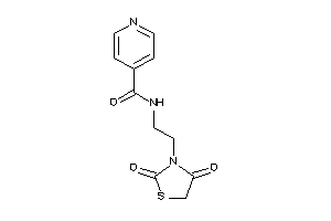 N-[2-(2,4-diketothiazolidin-3-yl)ethyl]isonicotinamide