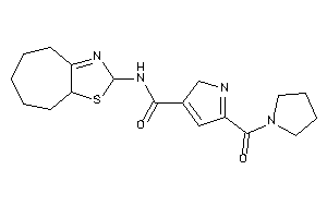N-(4,5,6,7,8,8a-hexahydro-2H-cyclohepta[d]thiazol-2-yl)-5-(pyrrolidine-1-carbonyl)-2H-pyrrole-3-carboxamide