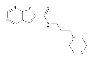 N-(3-morpholinopropyl)thieno[2,3-d]pyrimidine-6-carboxamide