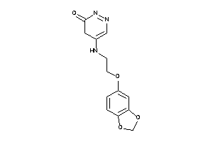 5-[2-(1,3-benzodioxol-5-yloxy)ethylamino]-4H-pyridazin-3-one