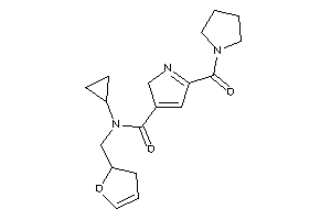 N-cyclopropyl-N-(2,3-dihydrofuran-2-ylmethyl)-5-(pyrrolidine-1-carbonyl)-2H-pyrrole-3-carboxamide