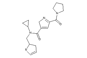 N-cyclopropyl-N-(2,3-dihydrothiophen-2-ylmethyl)-5-(pyrrolidine-1-carbonyl)-2H-pyrrole-3-carboxamide