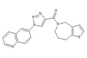 [1-(6-quinolyl)triazol-4-yl]-(4,6,7,8-tetrahydrothieno[3,2-c]azepin-5-yl)methanone