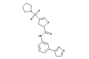 Image of N-[3-(4H-pyrazol-3-yl)phenyl]-4-pyrrolidinosulfonyl-2,3-dihydrofuran-2-carboxamide
