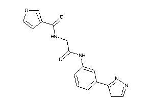 N-[2-keto-2-[3-(4H-pyrazol-3-yl)anilino]ethyl]-3-furamide