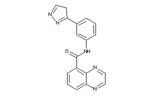 N-[3-(4H-pyrazol-3-yl)phenyl]quinoxaline-5-carboxamide