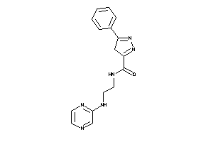 5-phenyl-N-[2-(pyrazin-2-ylamino)ethyl]-4H-pyrazole-3-carboxamide