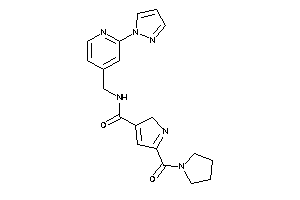 N-[(2-pyrazol-1-yl-4-pyridyl)methyl]-5-(pyrrolidine-1-carbonyl)-2H-pyrrole-3-carboxamide