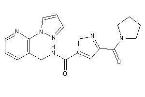 N-[(2-pyrazol-1-yl-3-pyridyl)methyl]-5-(pyrrolidine-1-carbonyl)-2H-pyrrole-3-carboxamide