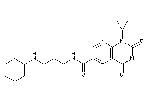 N-[3-(cyclohexylamino)propyl]-1-cyclopropyl-2,4-diketo-pyrido[2,3-d]pyrimidine-6-carboxamide