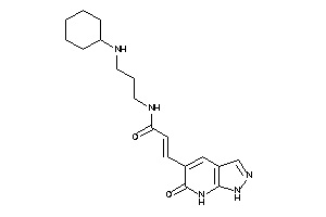 N-[3-(cyclohexylamino)propyl]-3-(6-keto-1,7-dihydropyrazolo[3,4-b]pyridin-5-yl)acrylamide