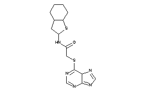Image of N-(2,3,3a,4,5,6,7,7a-octahydrobenzothiophen-2-yl)-2-(5H-purin-6-ylthio)acetamide