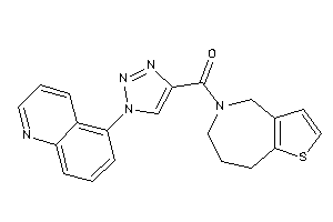 [1-(5-quinolyl)triazol-4-yl]-(4,6,7,8-tetrahydrothieno[3,2-c]azepin-5-yl)methanone