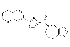 [2-(2,3-dihydro-1,4-benzodioxin-6-yl)thiazol-4-yl]-(4,6,7,8-tetrahydrothieno[3,2-c]azepin-5-yl)methanone