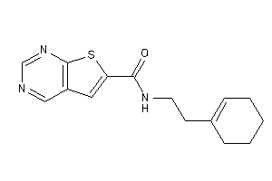 N-(2-cyclohexen-1-ylethyl)thieno[2,3-d]pyrimidine-6-carboxamide