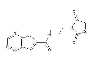 N-[2-(2,4-diketothiazolidin-3-yl)ethyl]thieno[2,3-d]pyrimidine-6-carboxamide