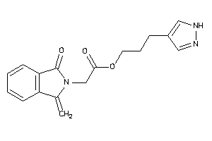 2-(1-keto-3-methylene-isoindolin-2-yl)acetic Acid 3-(1H-pyrazol-4-yl)propyl Ester