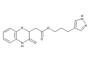 2-(3-keto-4H-1,4-benzothiazin-2-yl)acetic Acid 3-(1H-pyrazol-4-yl)propyl Ester