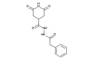 2,6-diketo-N'-(2-phenylacetyl)isonipecotohydrazide