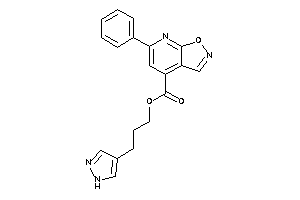 6-phenylisoxazolo[5,4-b]pyridine-4-carboxylic Acid 3-(1H-pyrazol-4-yl)propyl Ester