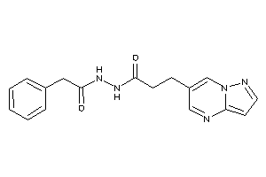 N'-(2-phenylacetyl)-3-pyrazolo[1,5-a]pyrimidin-6-yl-propionohydrazide