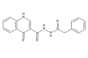 4-keto-N'-(2-phenylacetyl)-1H-quinoline-3-carbohydrazide