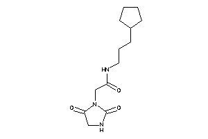 N-(3-cyclopentylpropyl)-2-(2,5-diketoimidazolidin-1-yl)acetamide