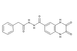 Image of 2,3-diketo-N'-(2-phenylacetyl)-1,4-dihydroquinoxaline-6-carbohydrazide